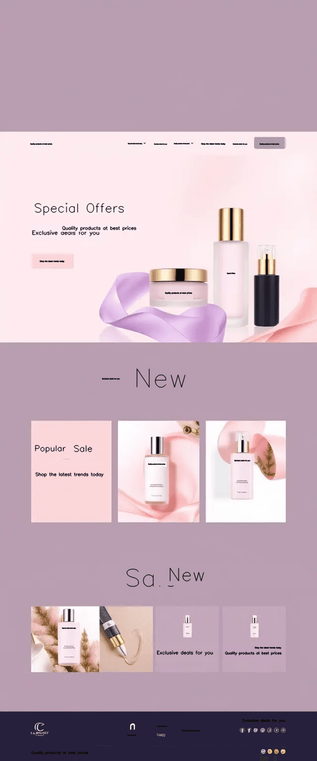 Beauty Landing Page Example